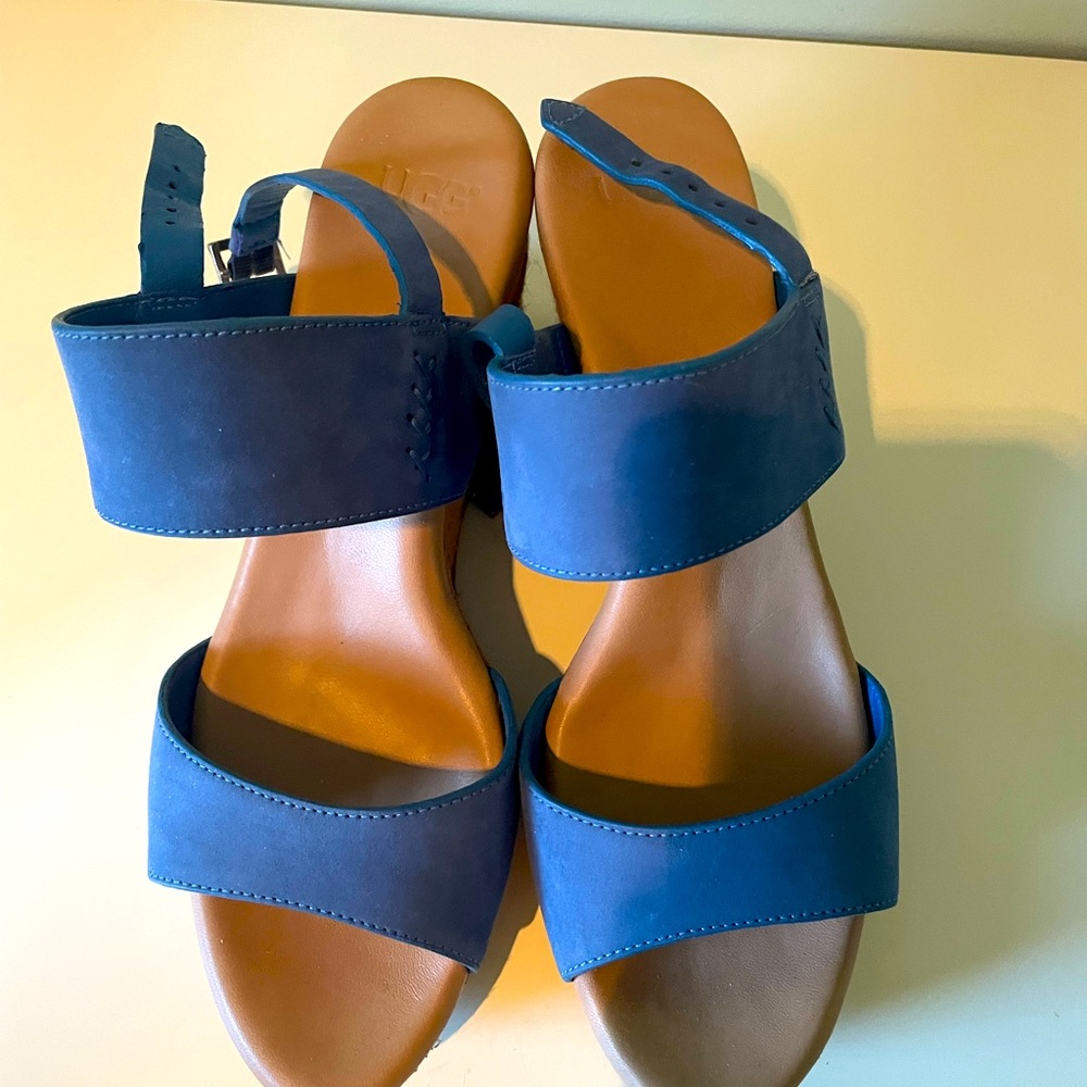 Gorgeous leather UGG sandals, size 7.5.